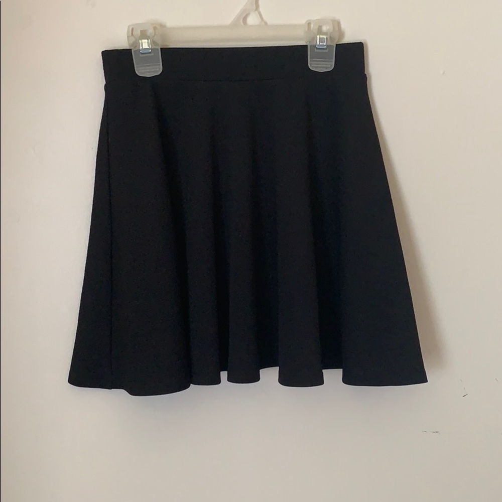 Black mini skirt